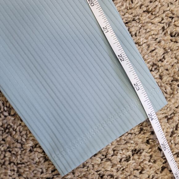 NWT Girlfriend Collective Ribbed High-Rise Legging in Mist Blue/ Gray Size XS - Picture 7 of 8